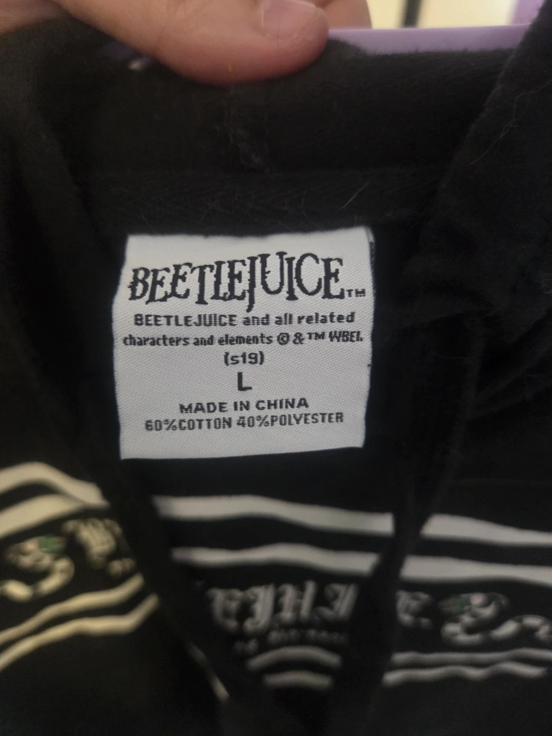 Beetlejuice Black Hoodie - photo 3
