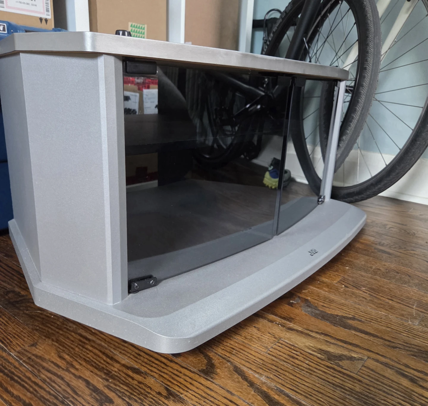 #freecycle JVC TV Stand with Wheels - photo 2