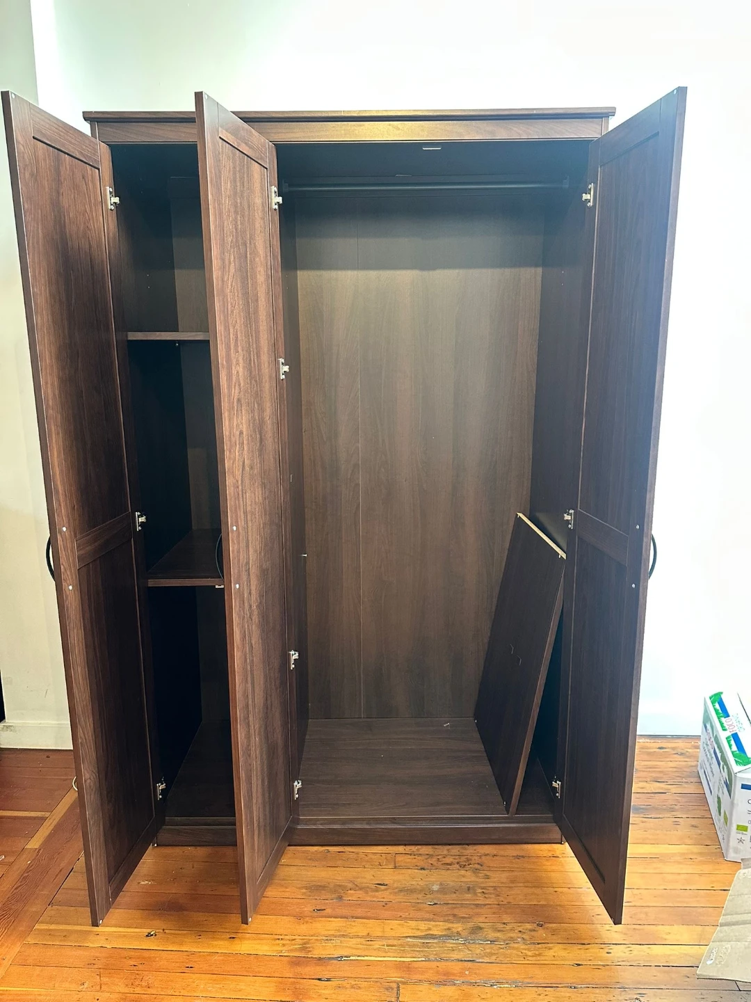 IKEA SONGESAND 3 DOOR WARDROBE BROWN