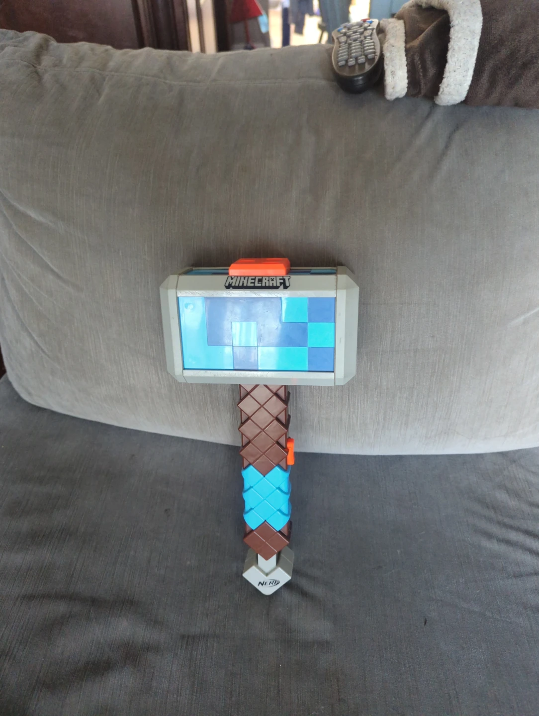 Nerf Minecraft hammer gun