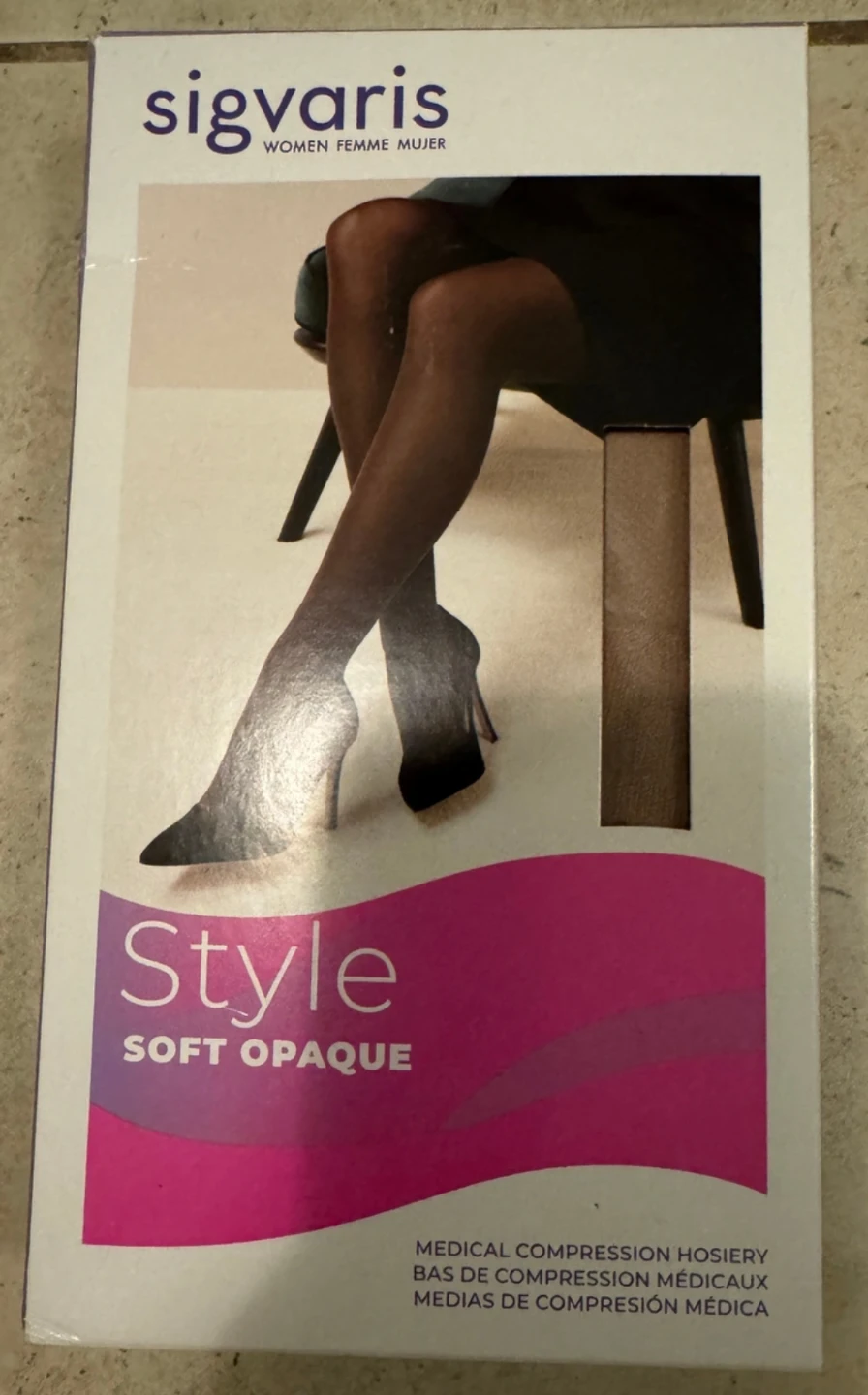 BNIB Sigvaris Soft Opaque Medical Compression Hosiery - Chai