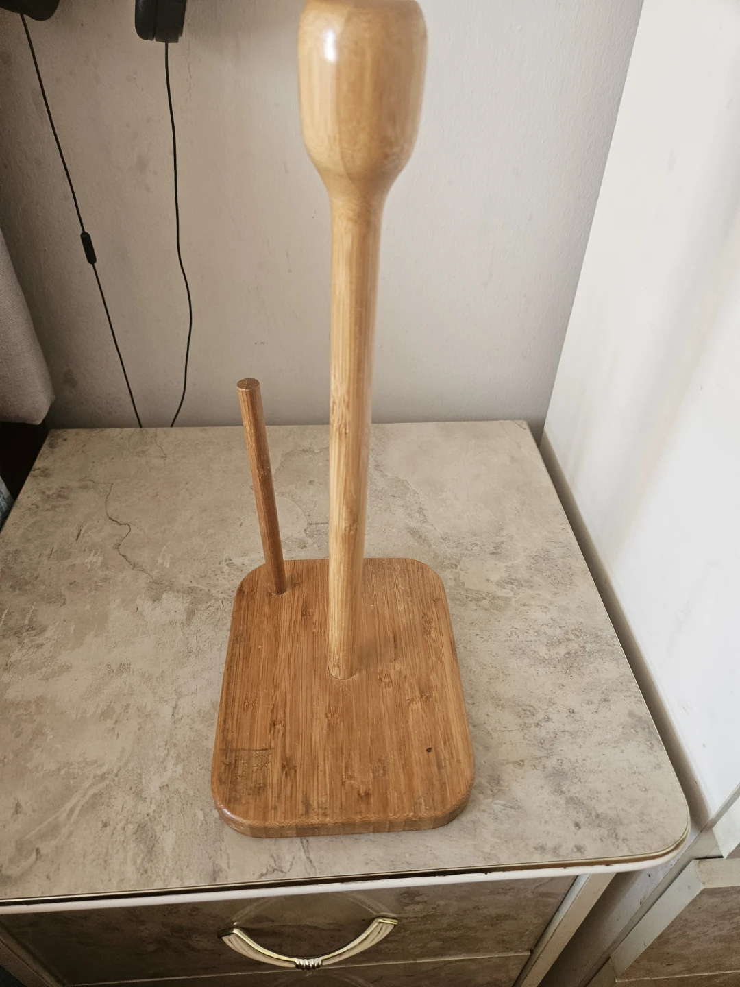 Bamboo Paper Towel Holder