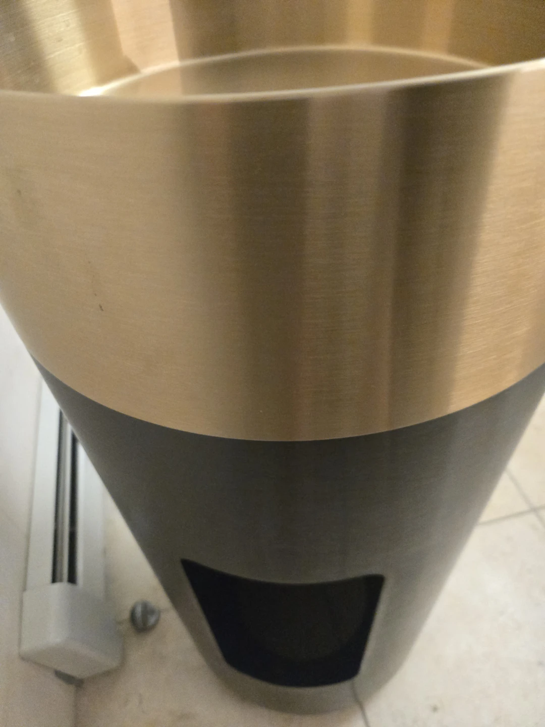 Pedestal Sink - Brass and Black Finish - photo 3
