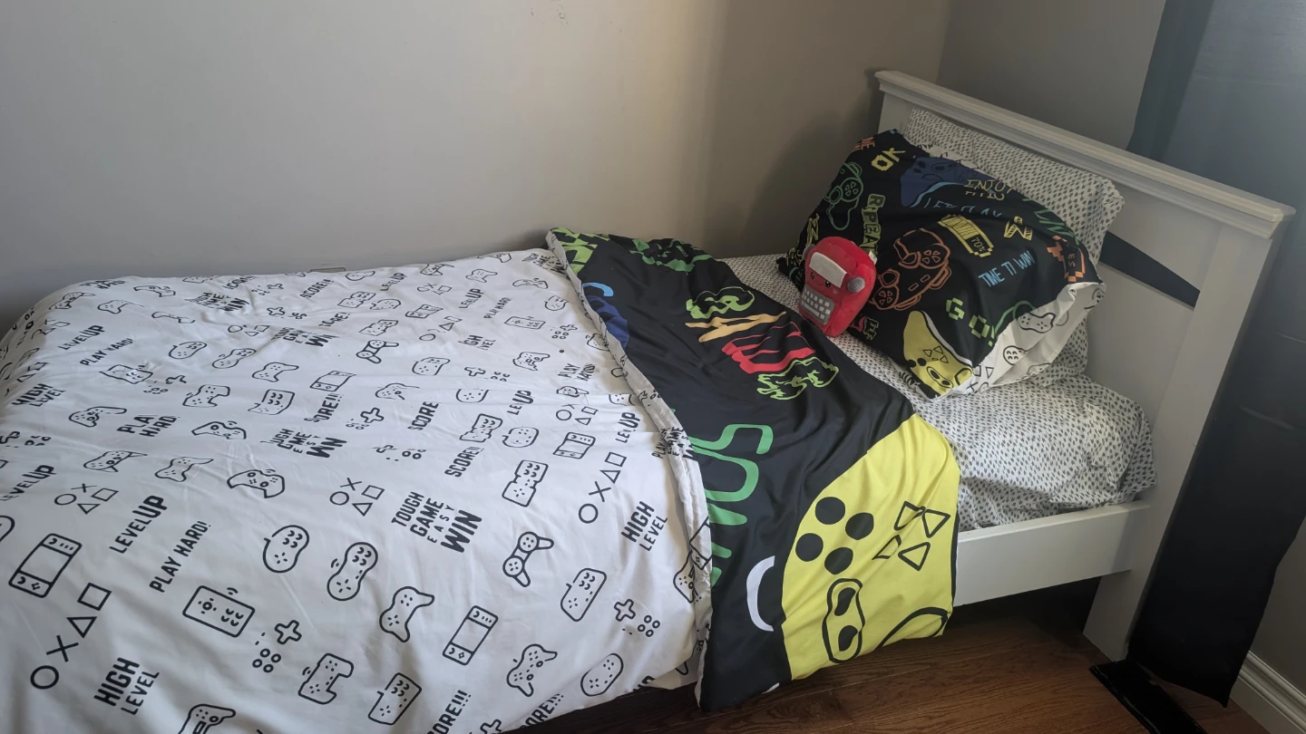 Twin Bed frame with mattress