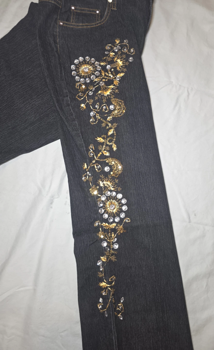 Embellished Dark Wash Bootcut Jeans - photo 3