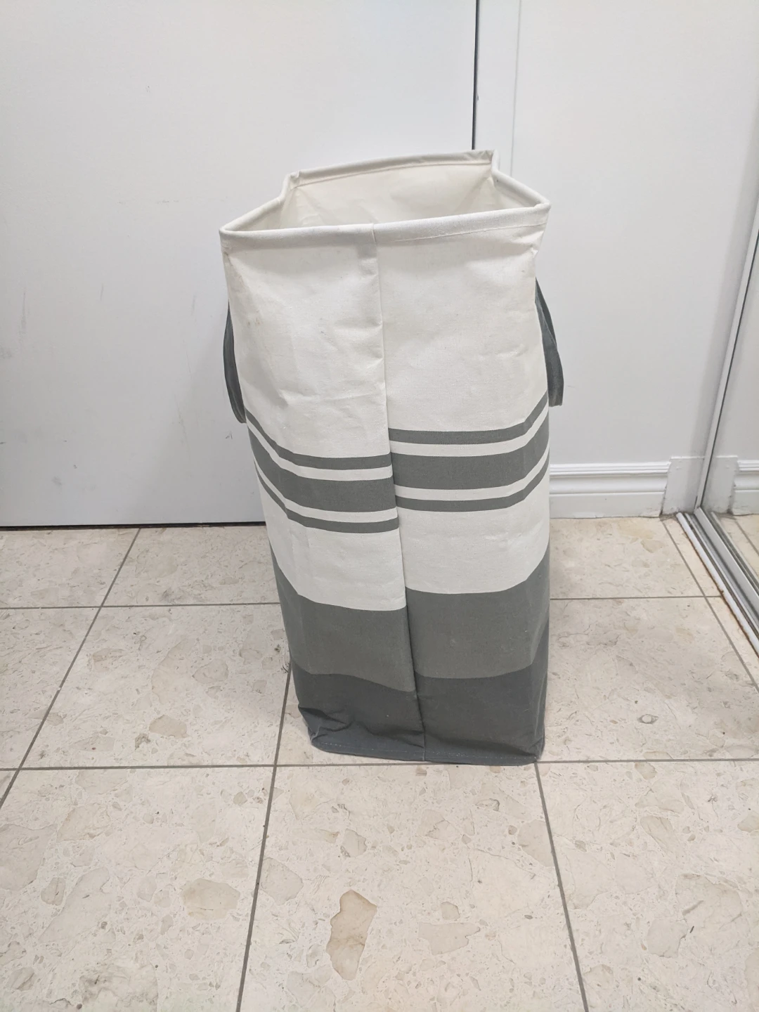 Striped Laundry Hamper - photo 2