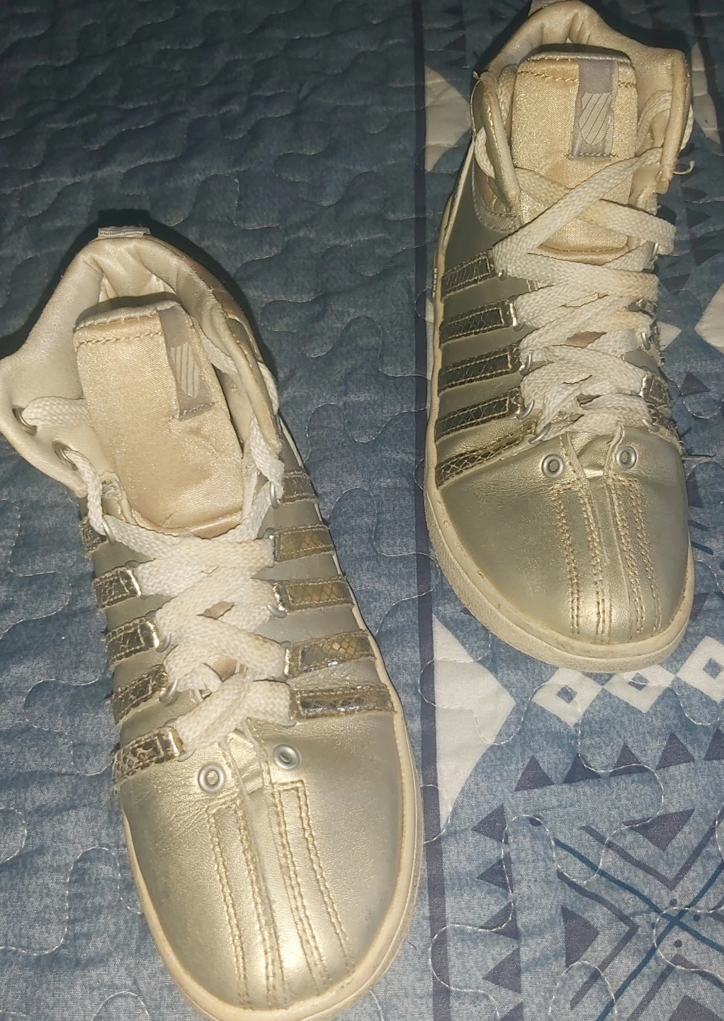 K-Swiss Gold High Top Sneakers - photo 2