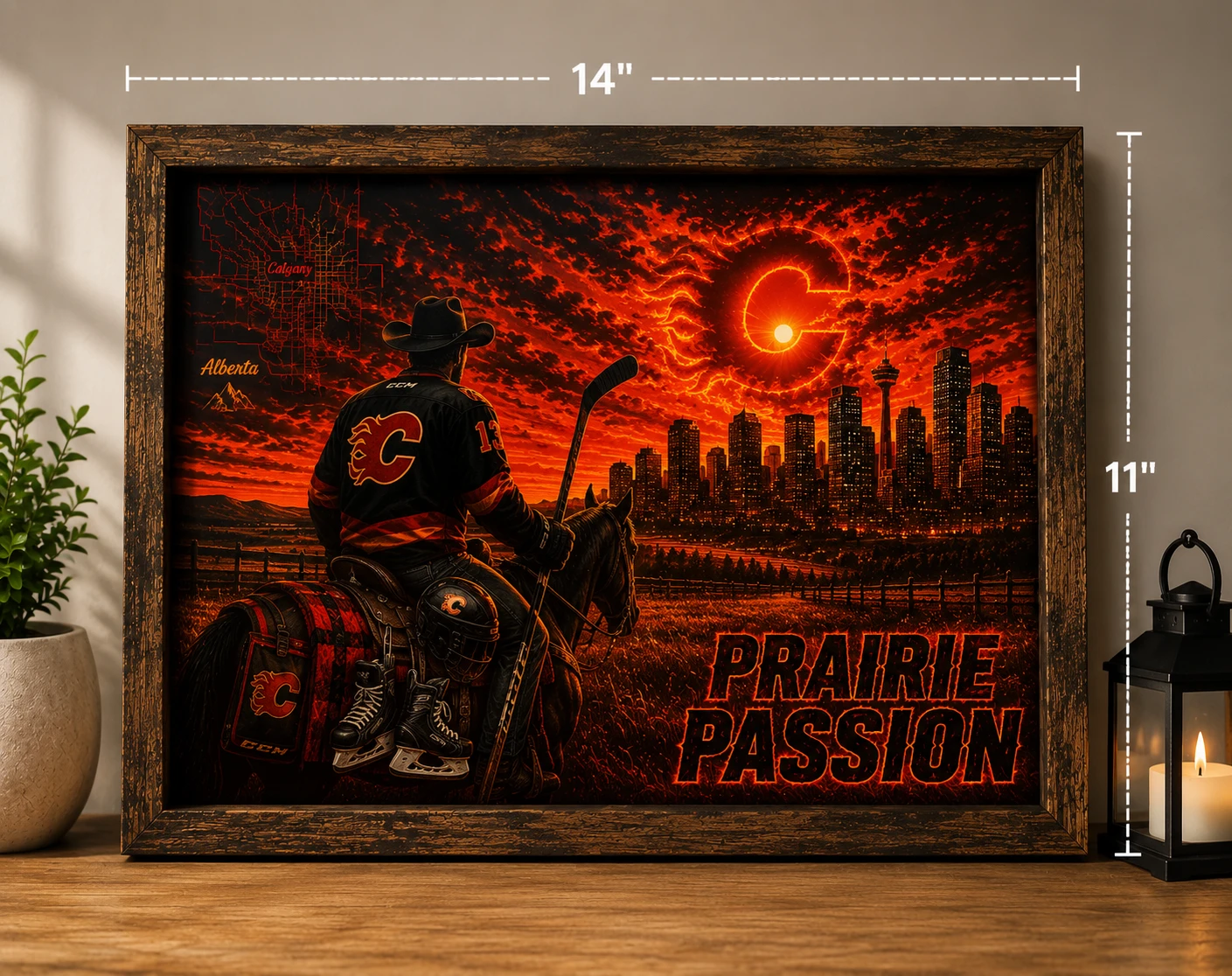 Wall Arts. Flames themed, Canadian patriotic themed. - photo 4