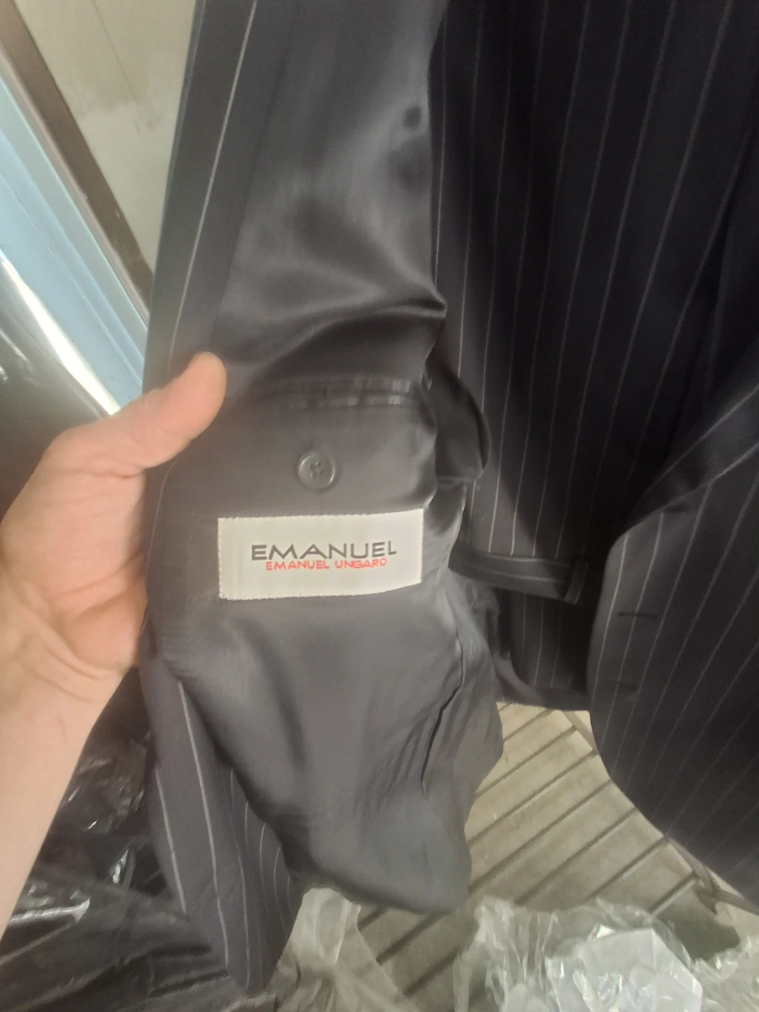Emanuel Ungaro Pinstripe Suit Jacket - photo 2