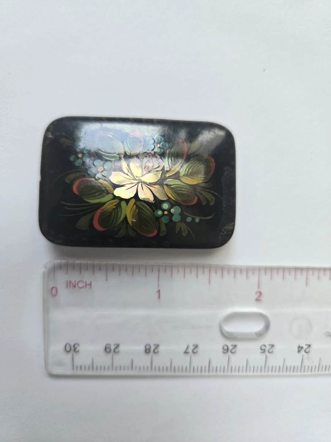 Ukrainian Hand-painted Brooch (Vintage) - photo 3