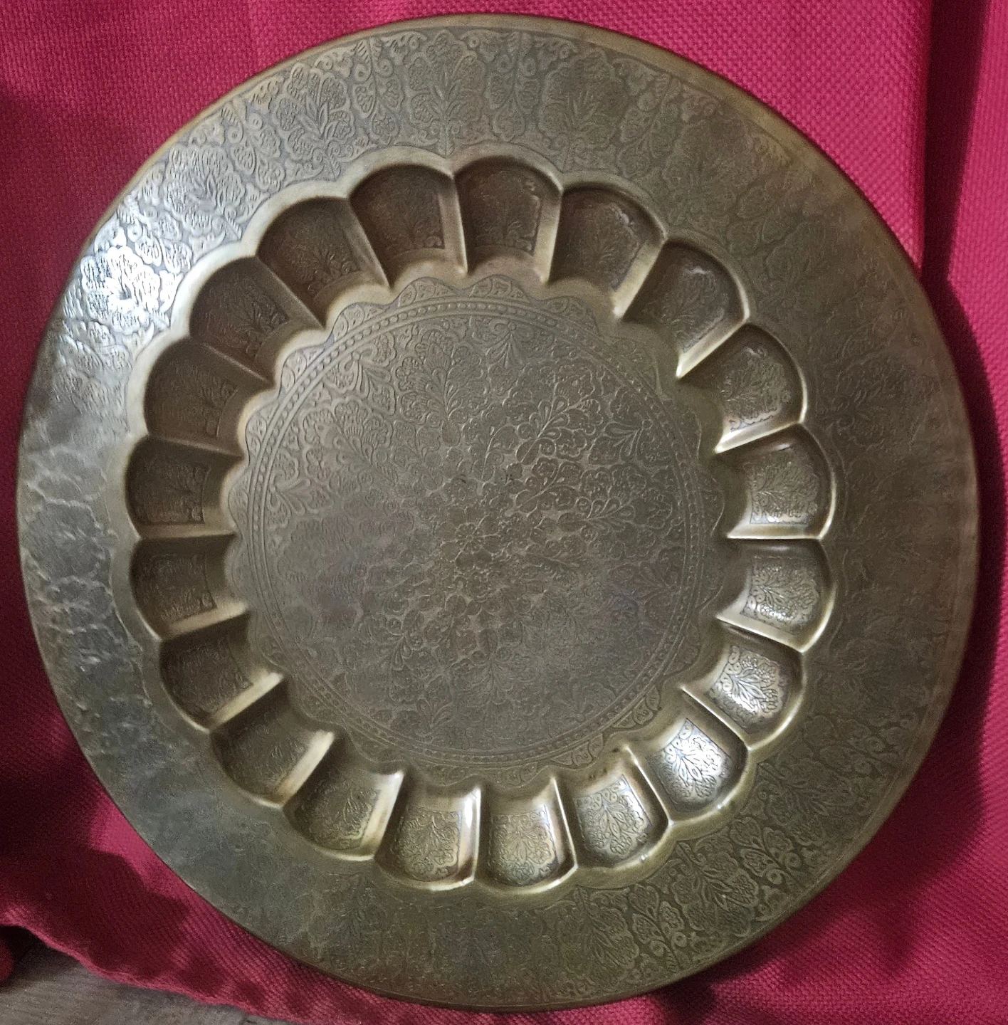 Engraved Brass Decorative Wall Plate - photo 2