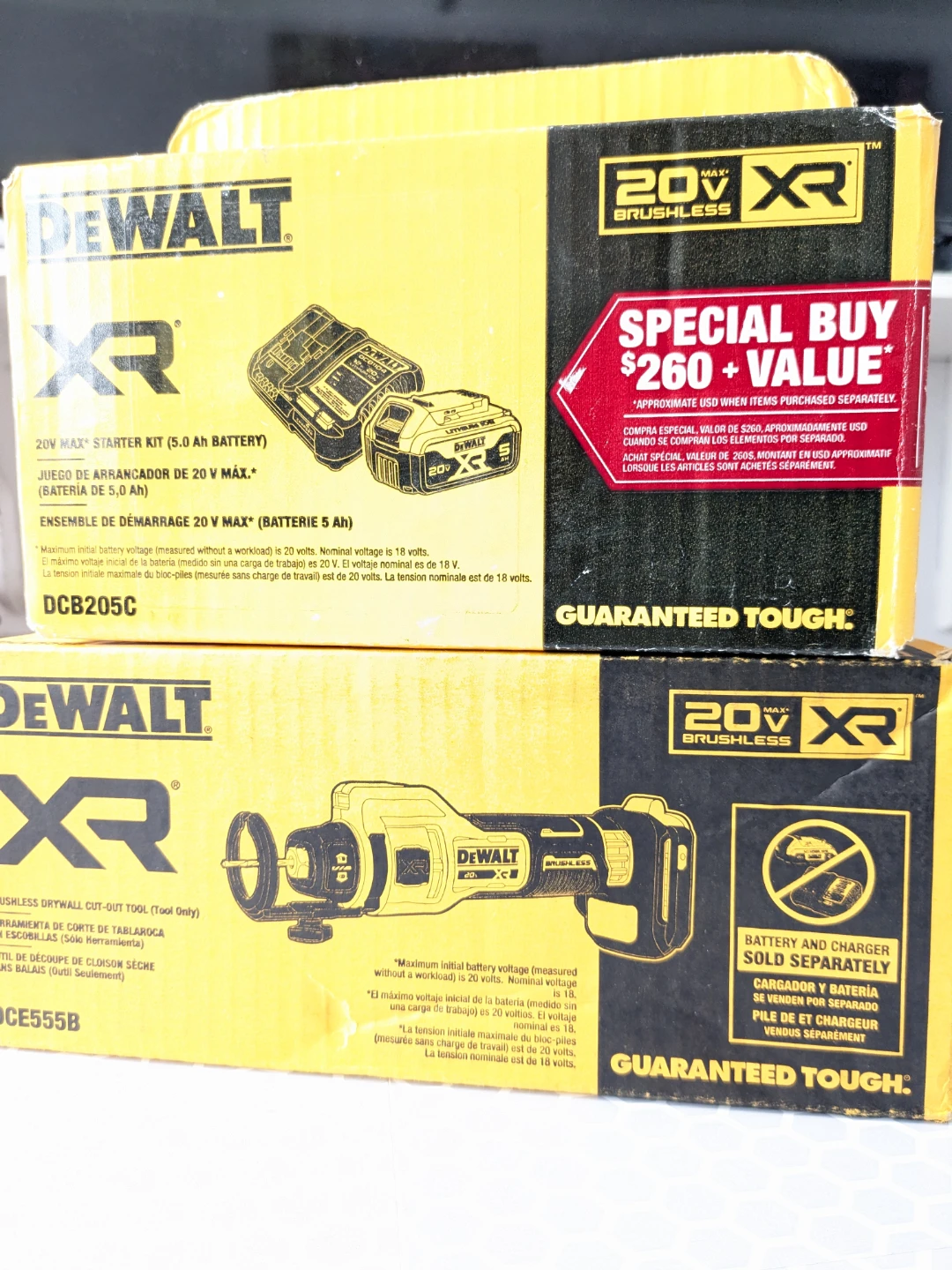 20V Max DeWalt XR Drywall Cut Off Tool Combo