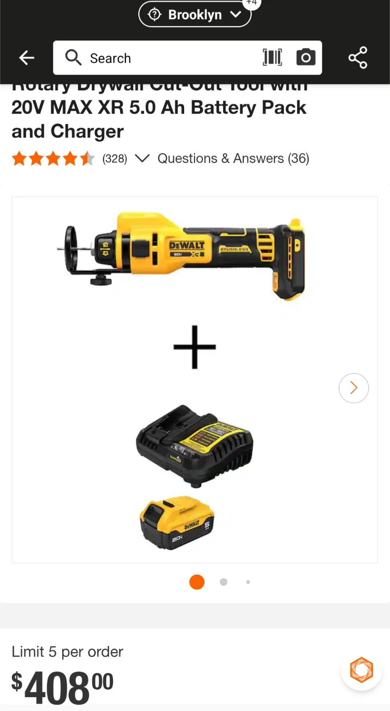 20V Max DeWalt XR Drywall Cut Off Tool Combo - photo 2