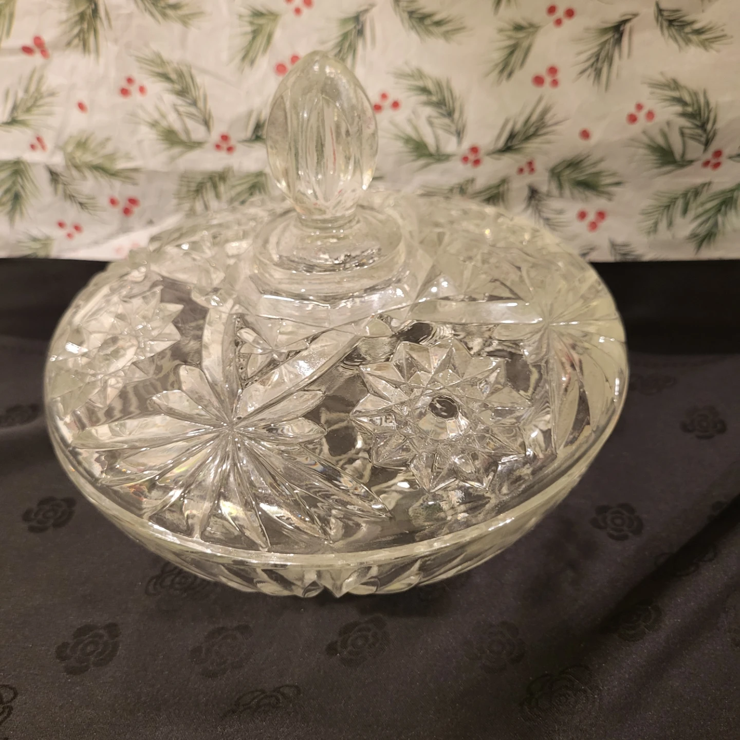 Crystal Candy Dish with Lid