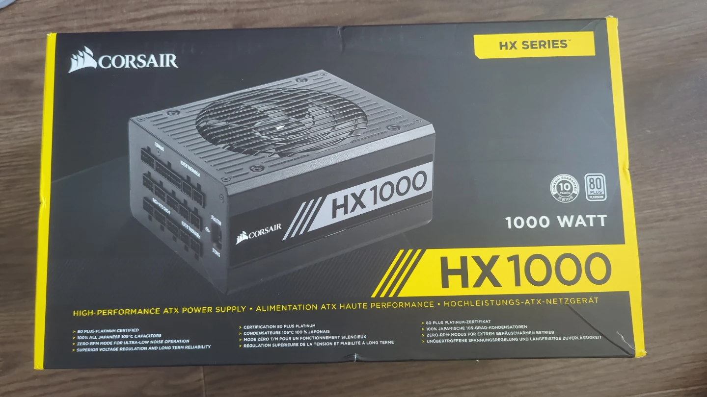 Corsair HX1000 1000 Watt Power Supply
