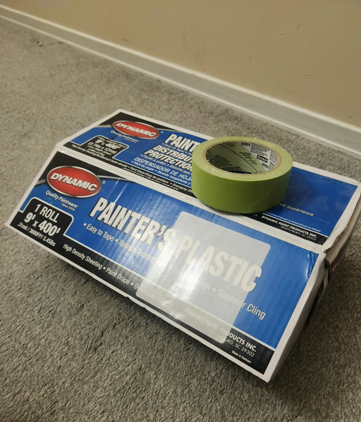 Dynamic Painter's Plastic box of sheeting and Tape - 9' x 400' - photo 3