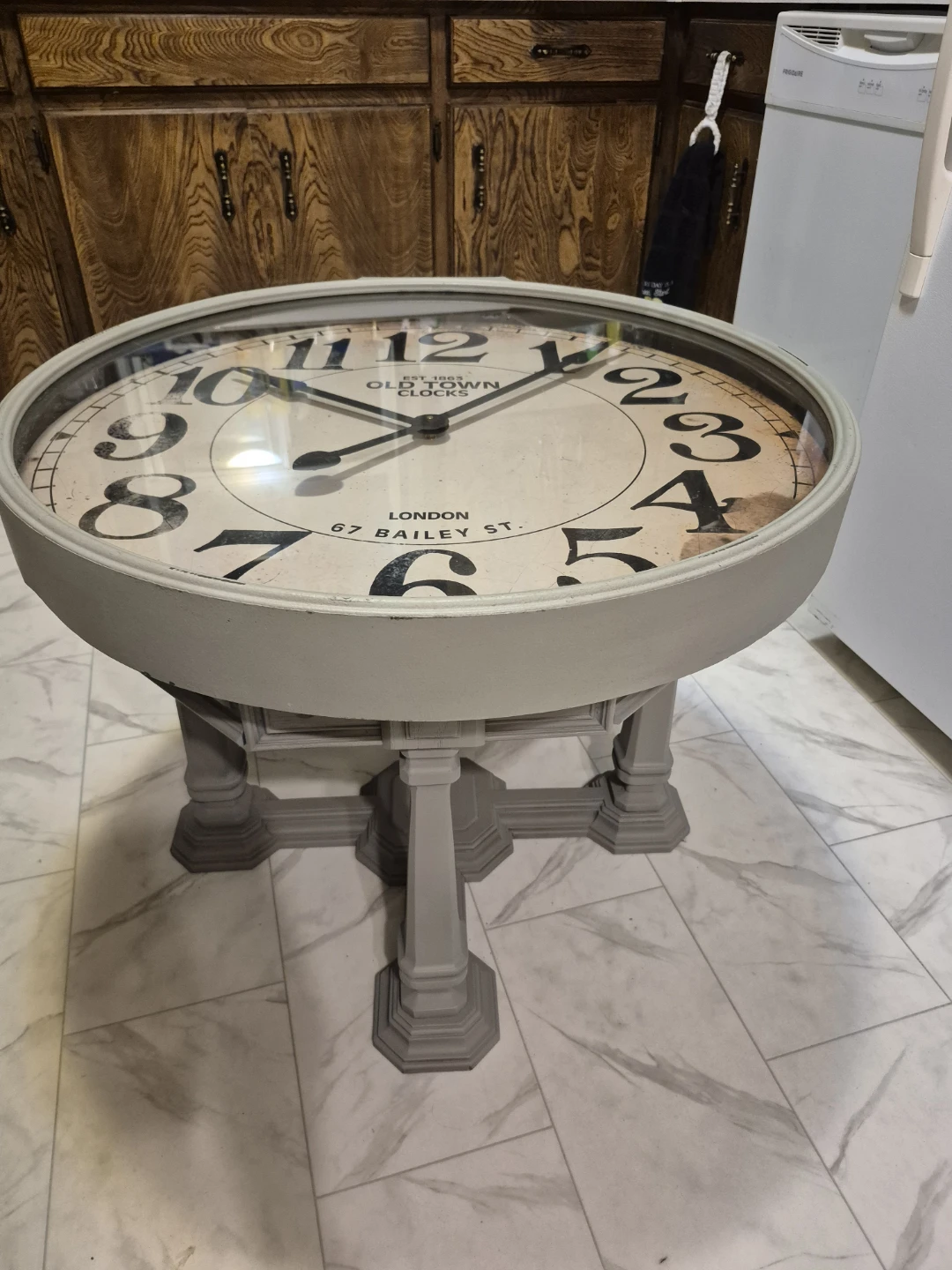 Clock table one of a kind, clock works - photo 3
