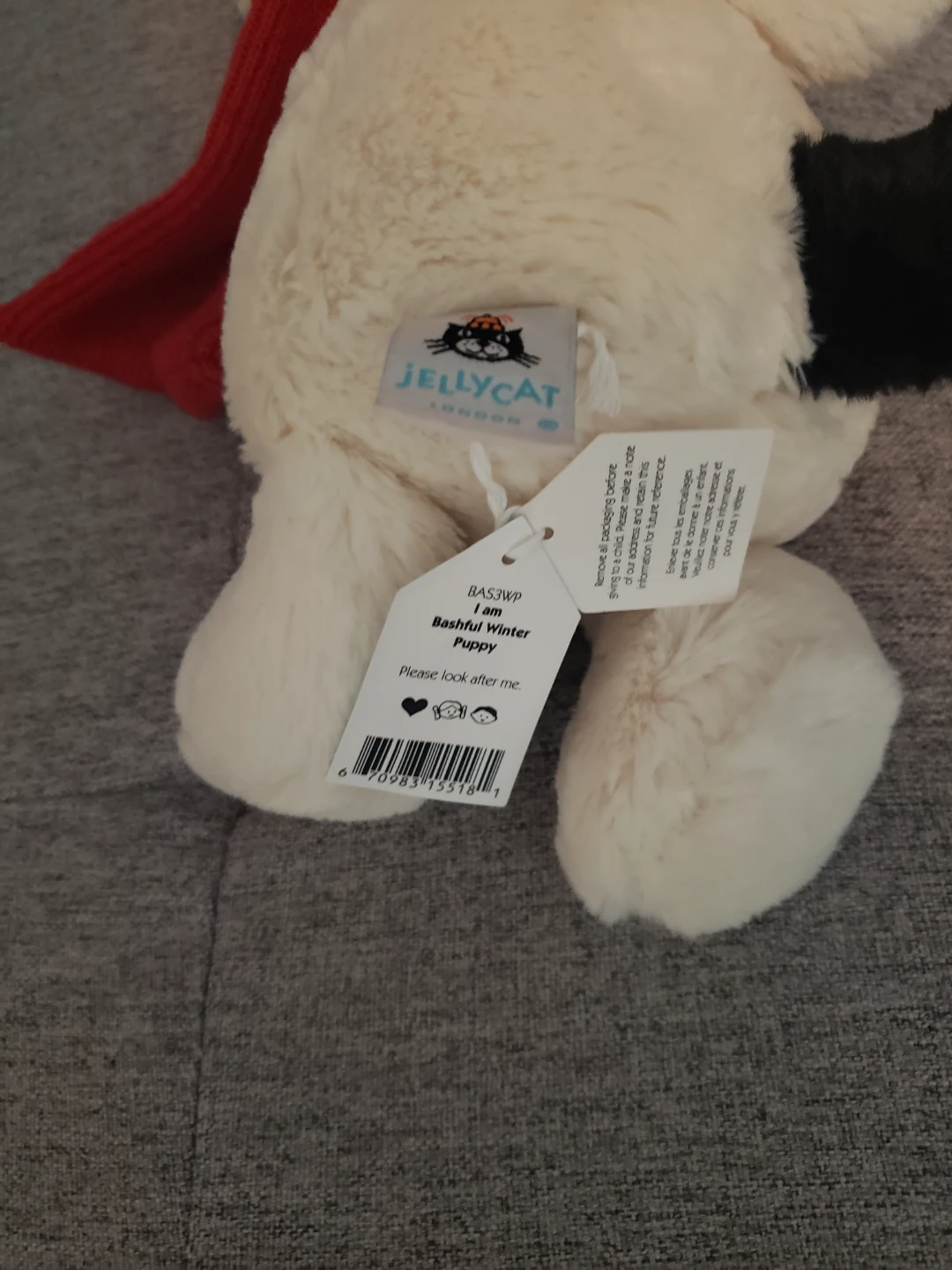 Jellycat Bashful Winter Puppy. New with tags. - photo 2