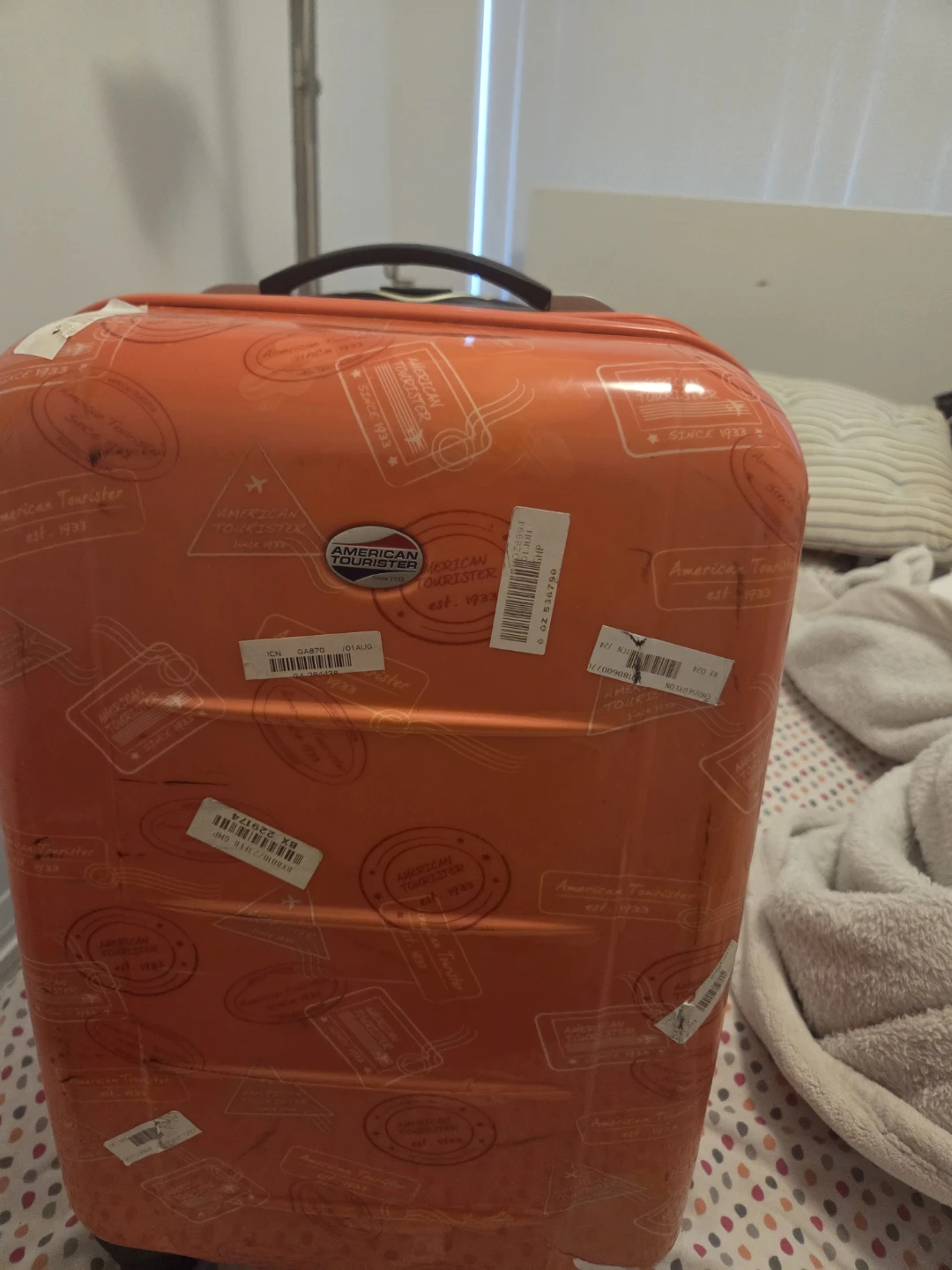 American Tourister Orange Hardside Carry-On Suitcase - photo 2