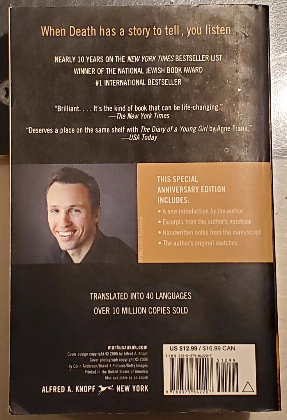 The Book Thief Anniversary Edition by Markus Zusak - photo 2