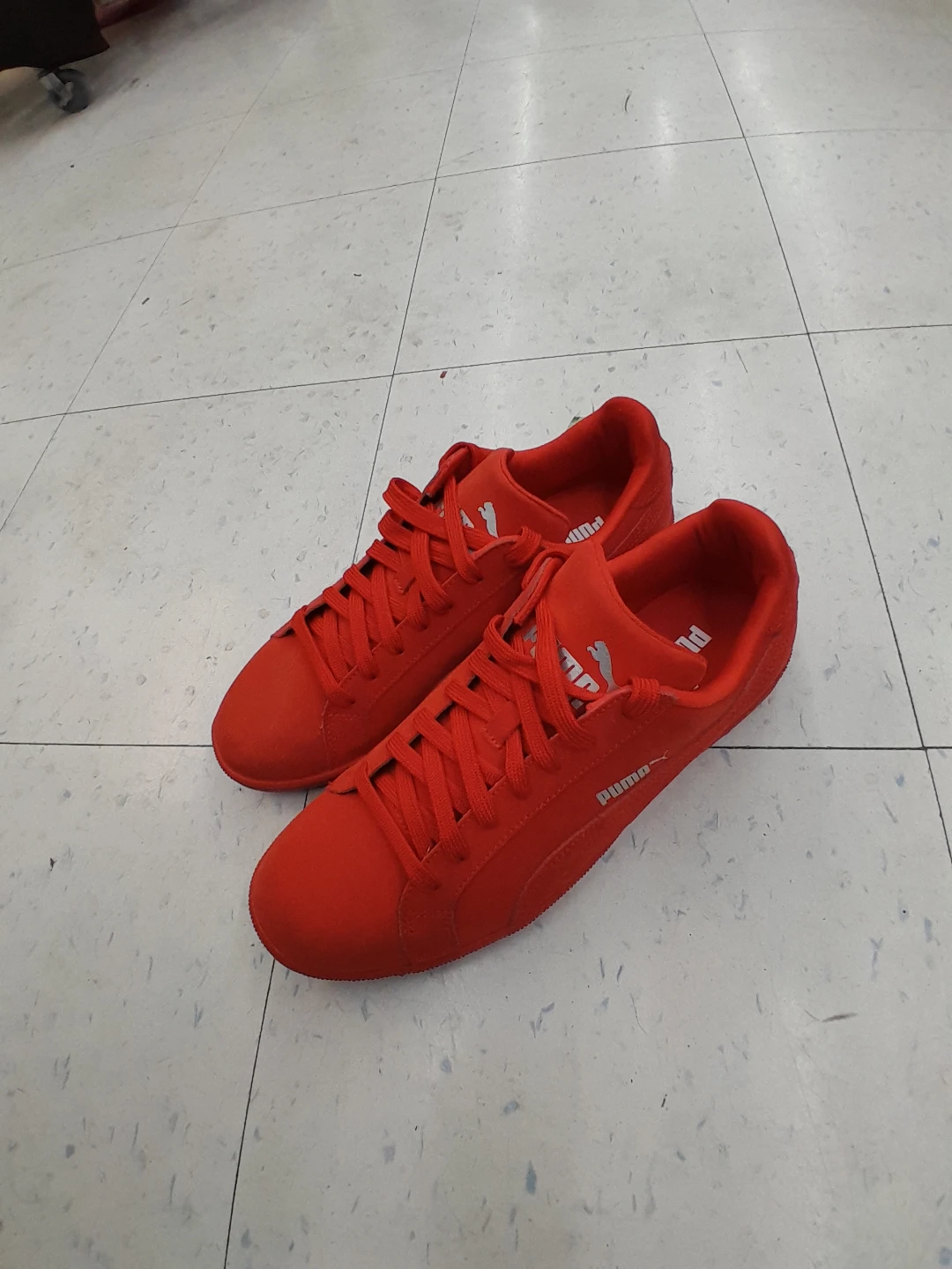 Puma Red Suede Sneakers Women's Size 8.5