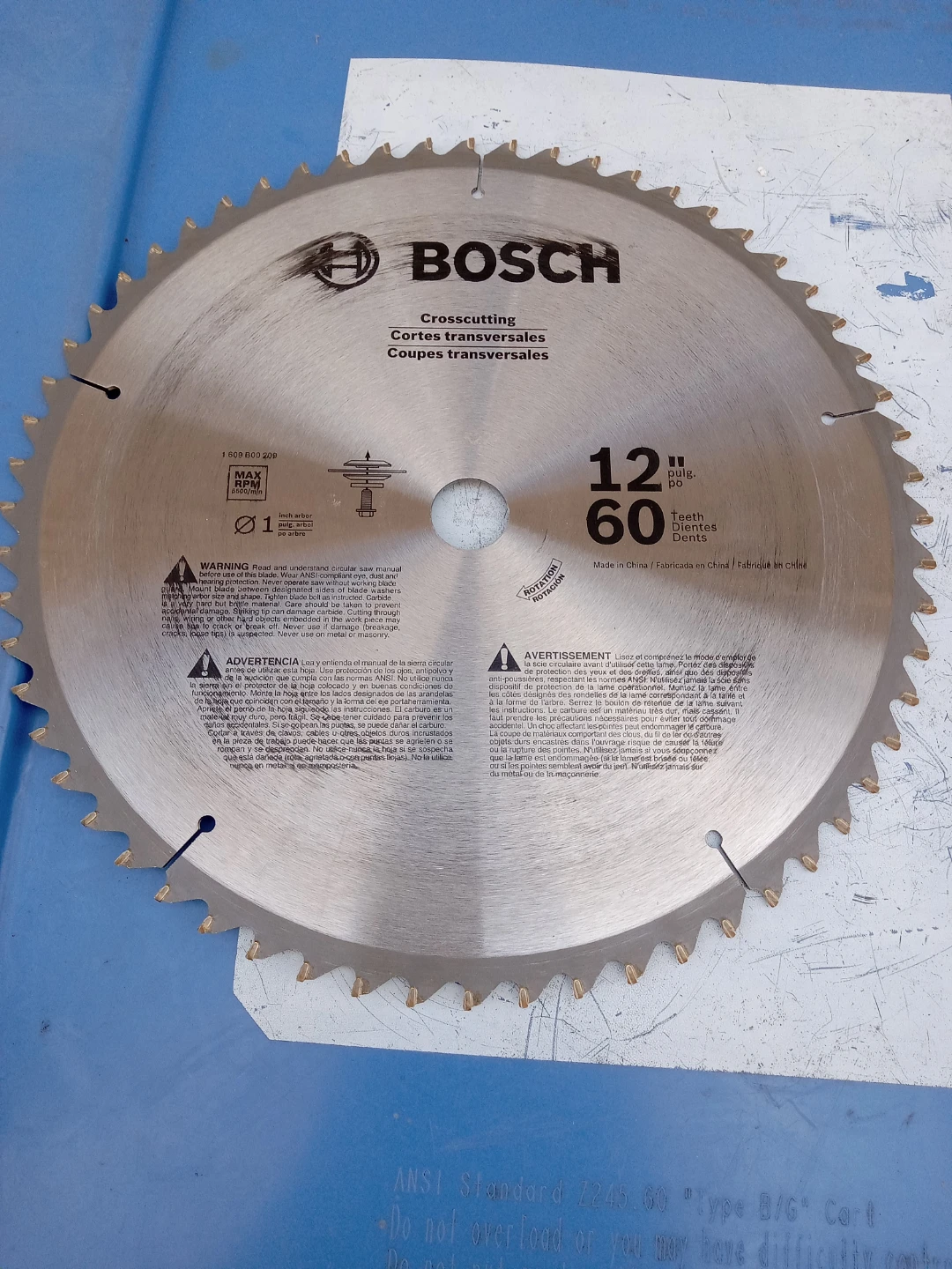 Bosch 12-inch 60-tooth Crosscutting Saw Blade - photo 2