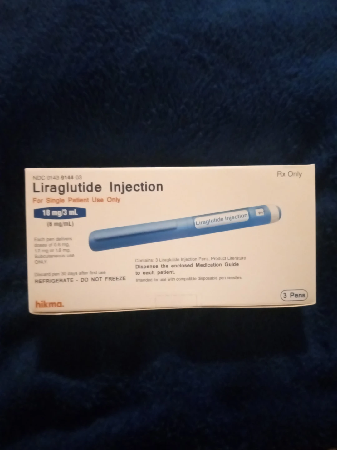 Liraglutide Injection 18mg/3mL 3 Pens