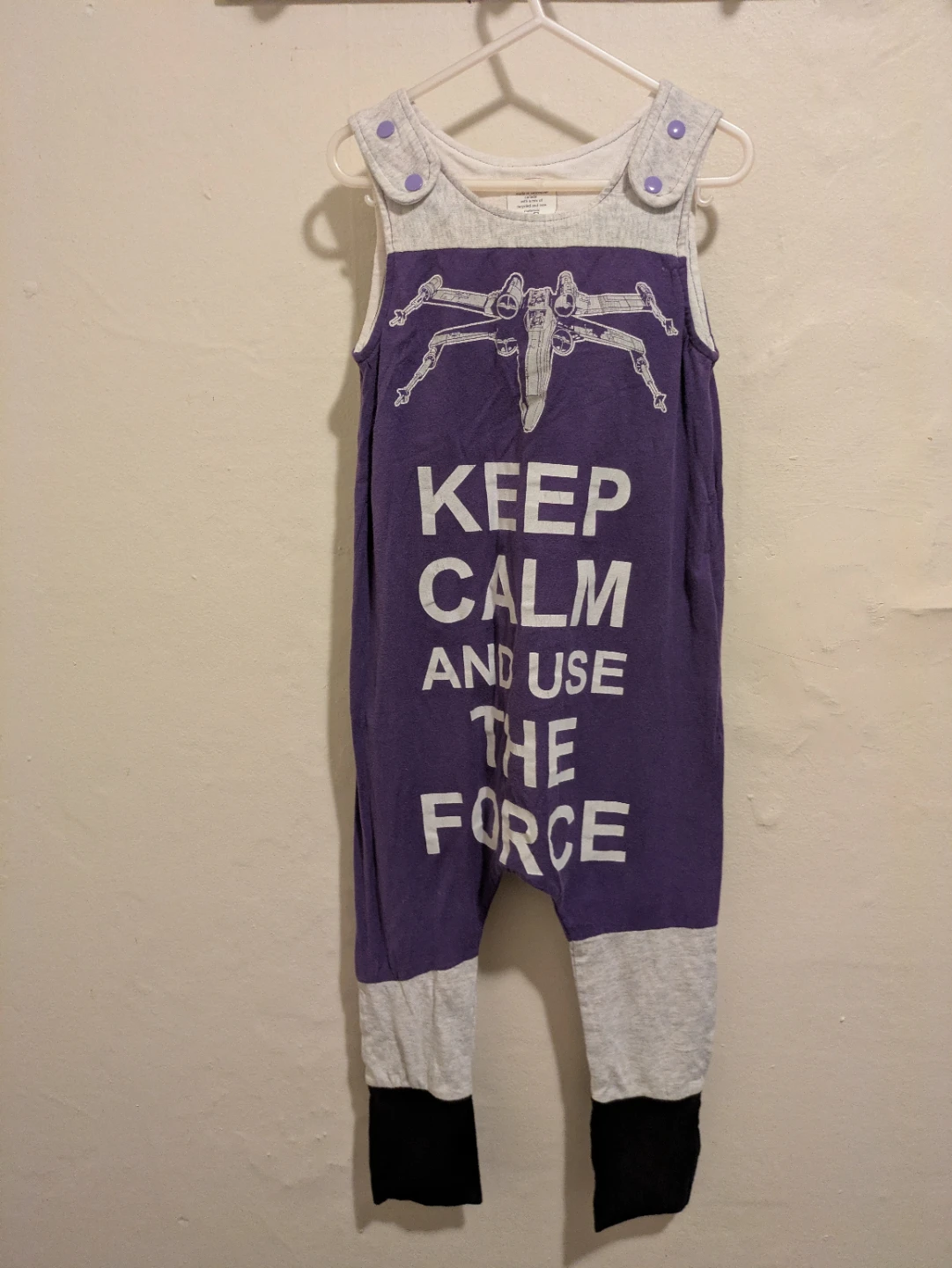 one of a Kind Star Wars "Keep Calm and Use the Force" Romper - photo 3