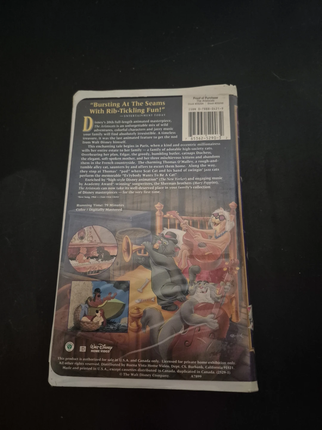 The Aristocats Disney VHS - photo 3