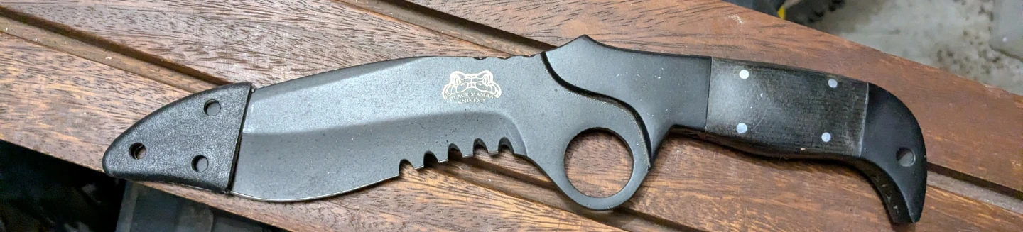 Black mamba Hardened 440C and  Frost Cutlery Co  combo  80$