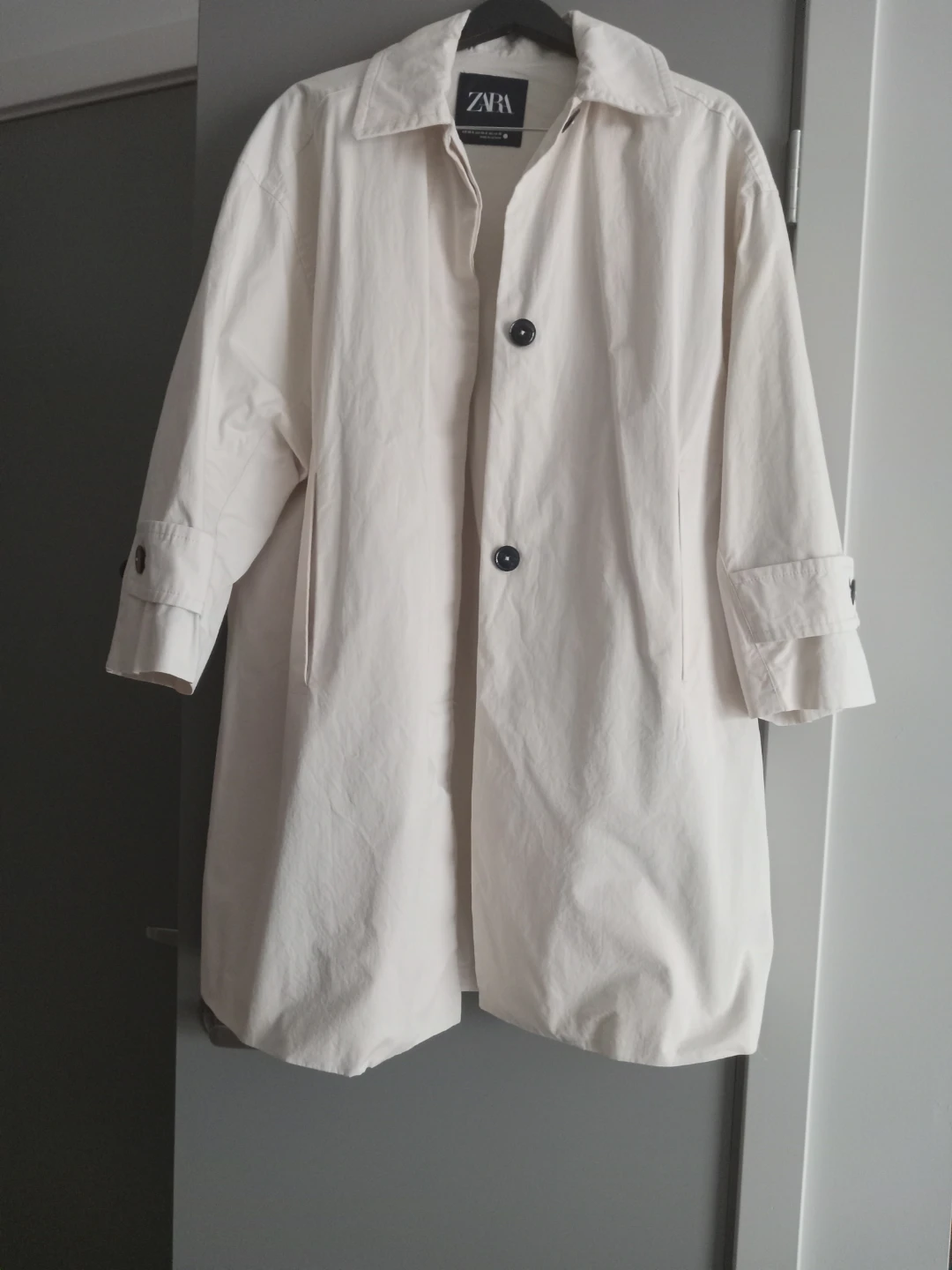 Zara cream coat