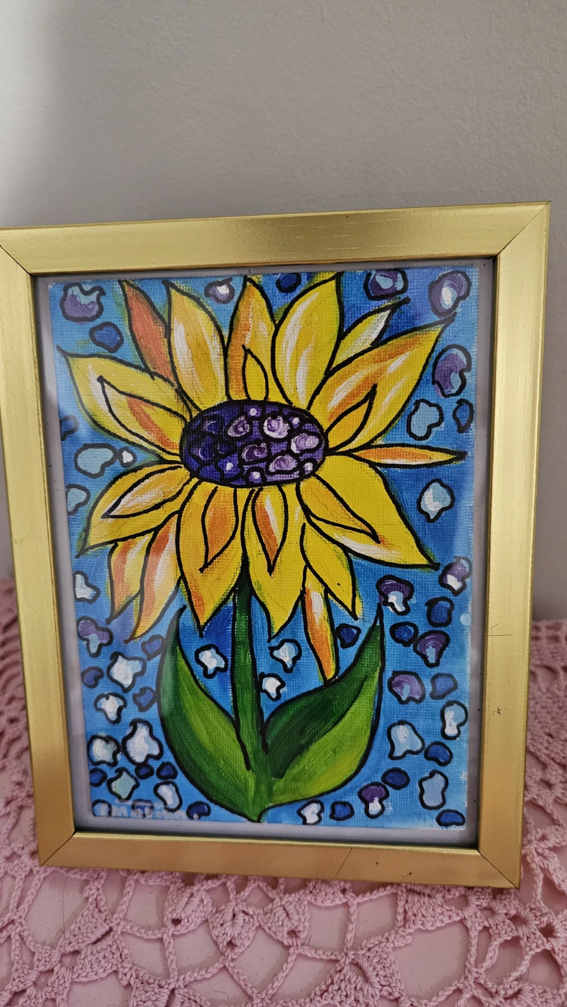 Original Acrylic Painting - "Sunflower"