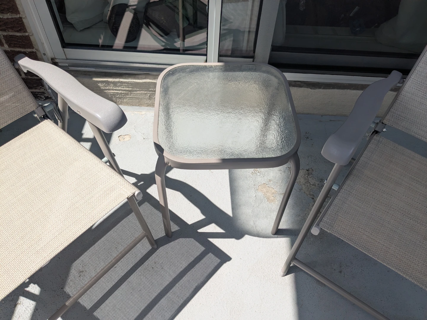 Patio Folding Chairs and Side Table - photo 5