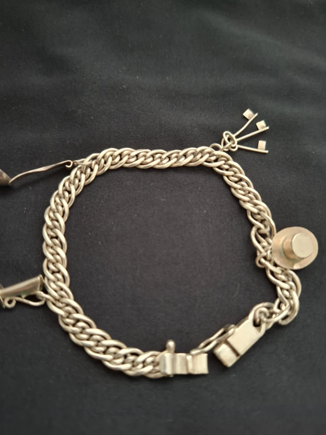 Sterling Silver Charm Bracelet 925 - photo 2