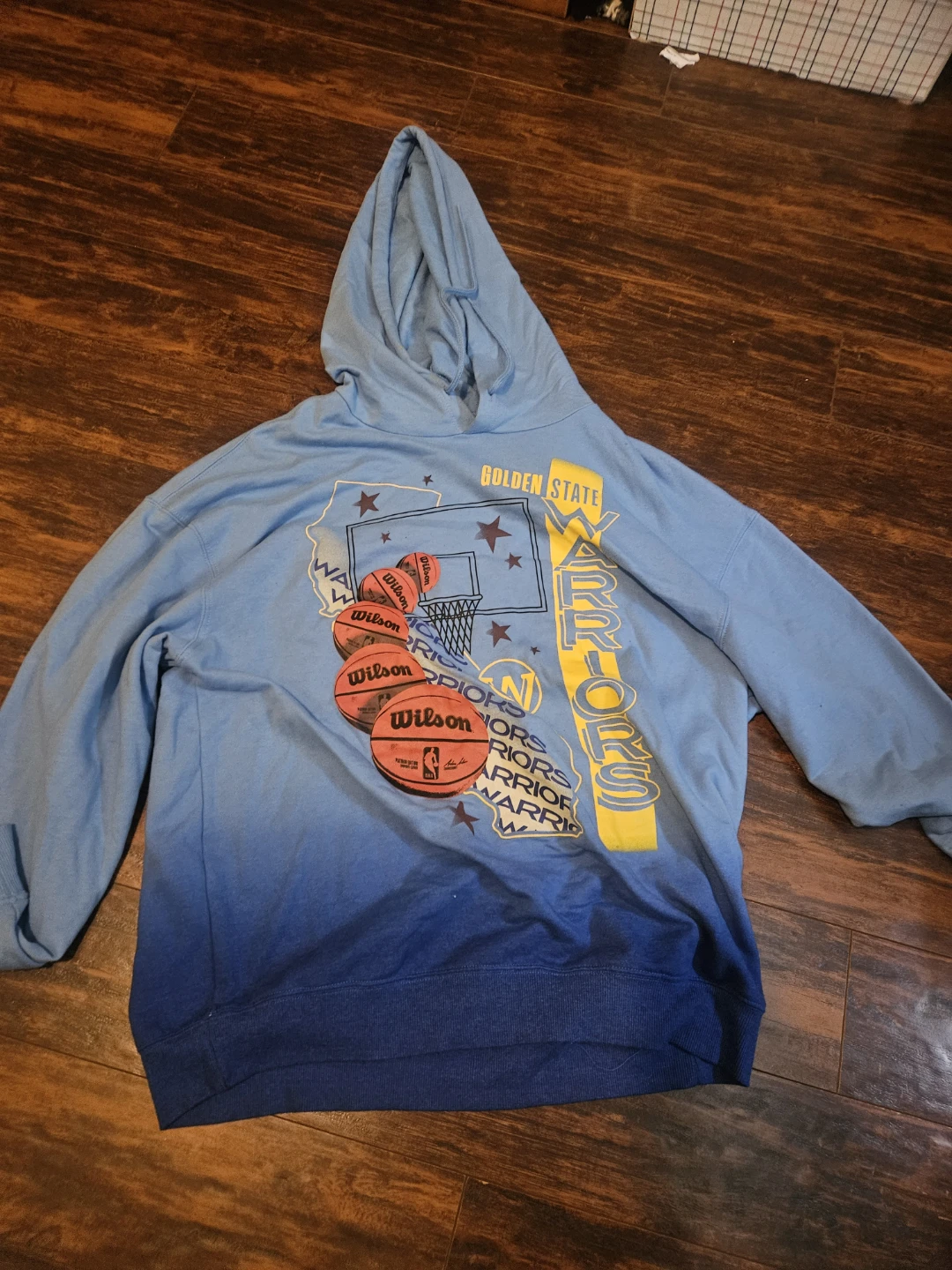 Golden State Warriors Hoodie Mens XLarge Blue