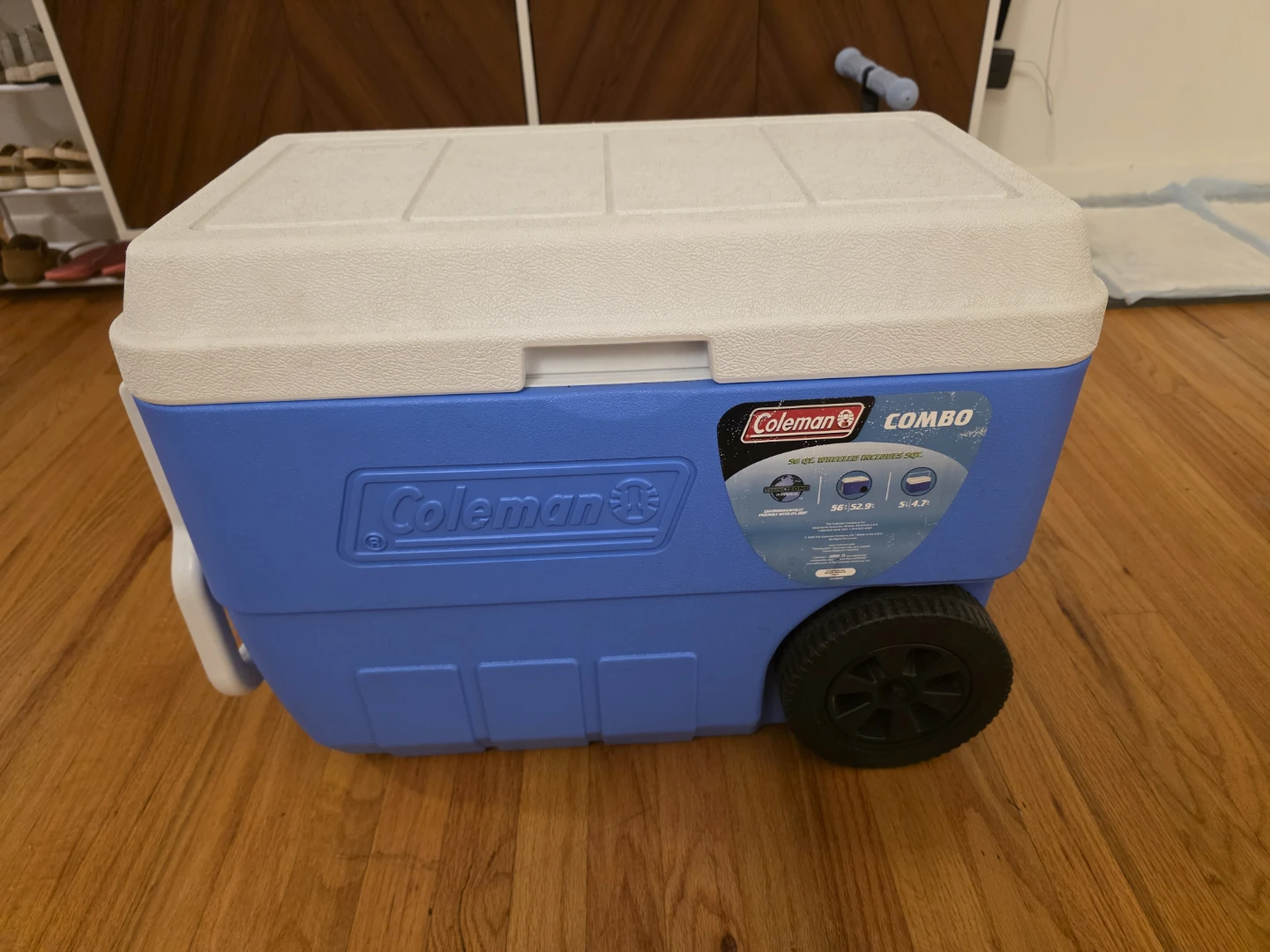Coleman 56 Qt. Wheeled Cooler Combo with 5 Qt. Cooler