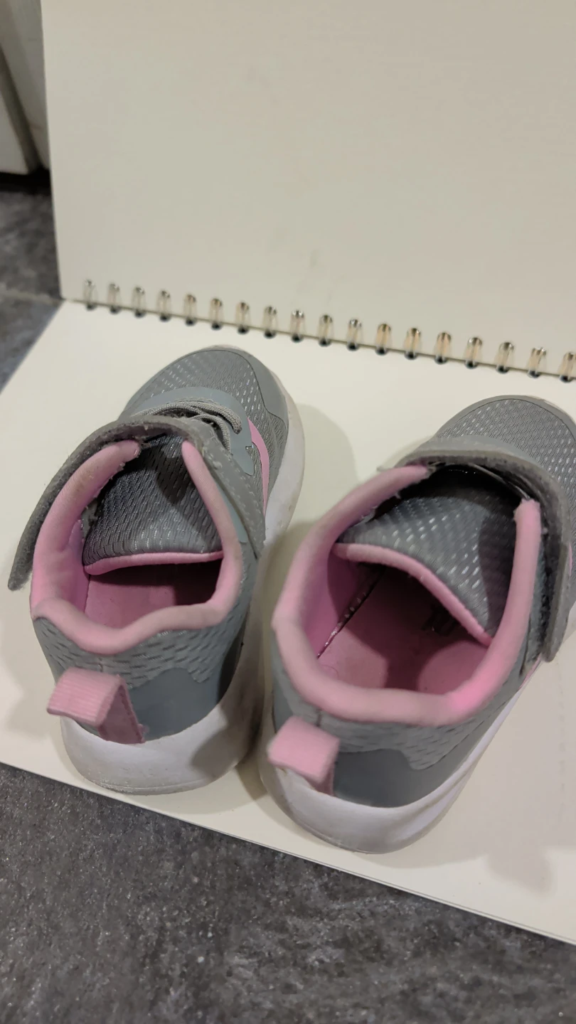 Athletic Works Girls' Grey & Pink Sneakers