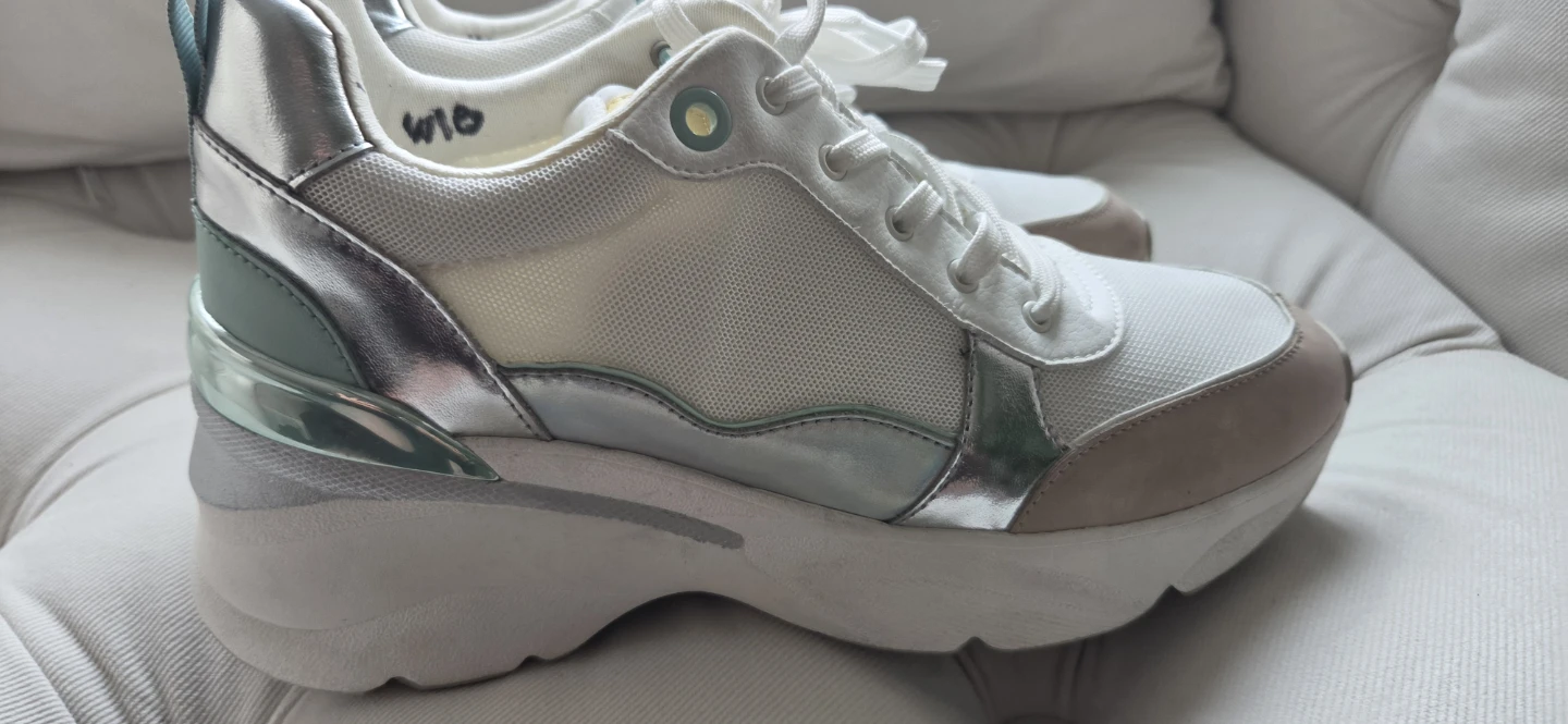 ALDO Women's White & Silver Fashion Sneakers - photo 3