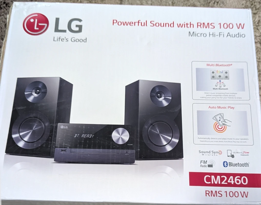 LG  Micro Hi-Fi Audio System with 100W RMS