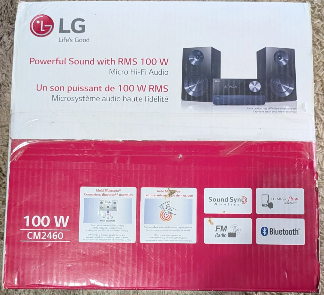 LG  Micro Hi-Fi Audio System with 100W RMS - photo 2