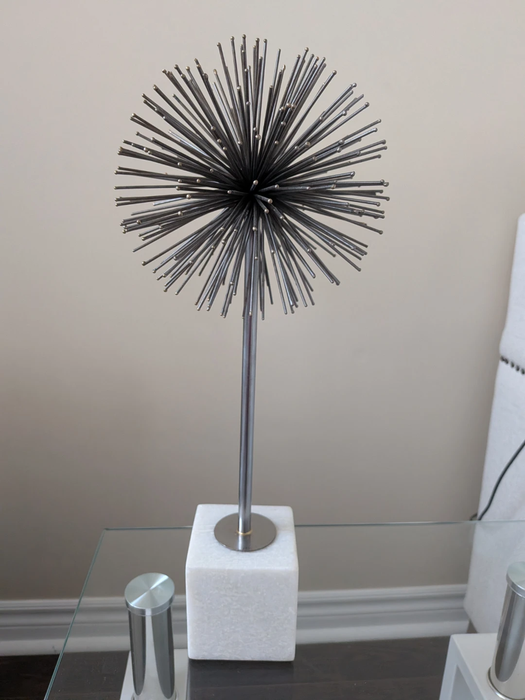 HOMESENSE Metal & Marble Starburst Sculpture