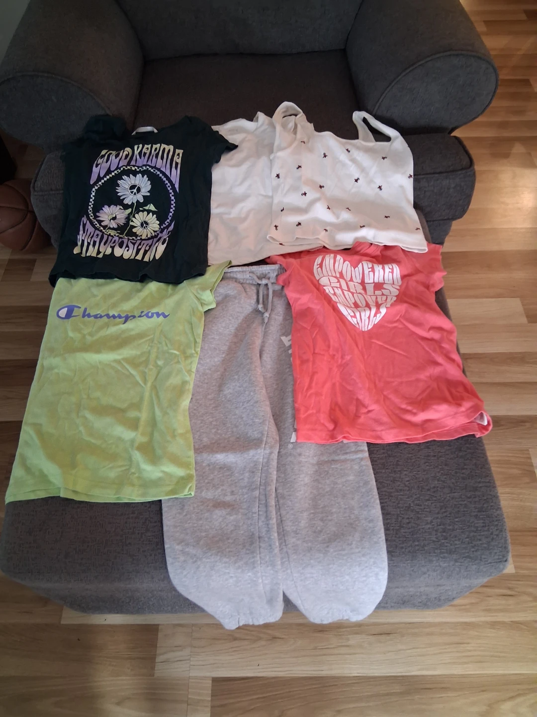 Girls' Clothing Bundle: Champion, Graphic Tees, Sweatpants