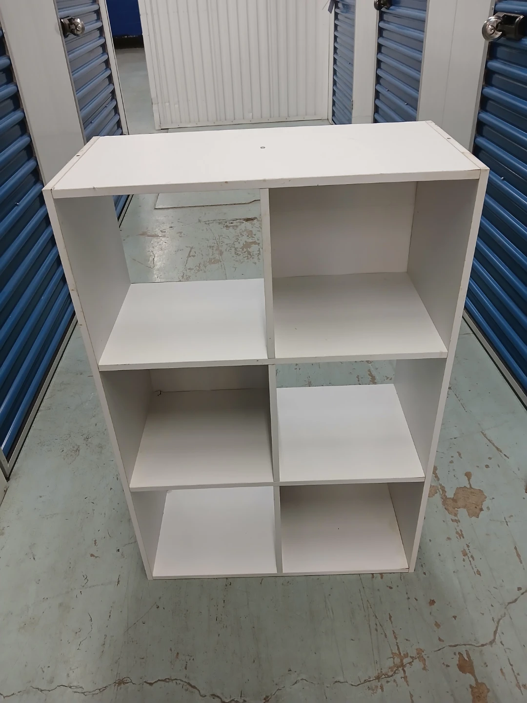 White 6-Cube Storage Shelf - photo 2