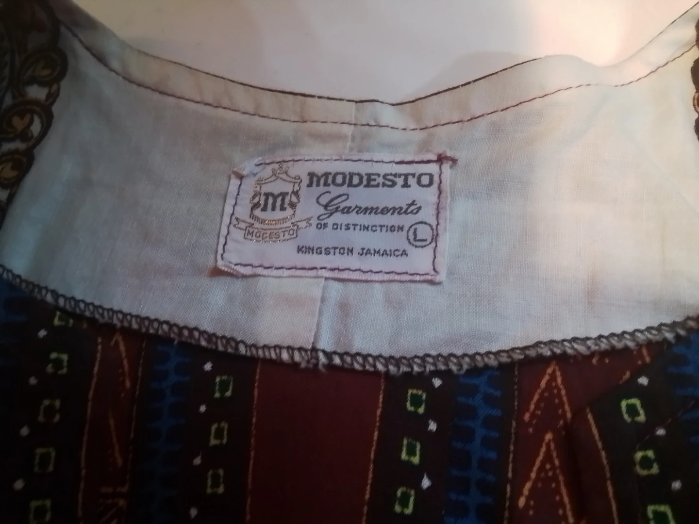 Vintage 1970s MODESTO GARMENTS Jamaican Dashiki Tunic Shirt - photo 5