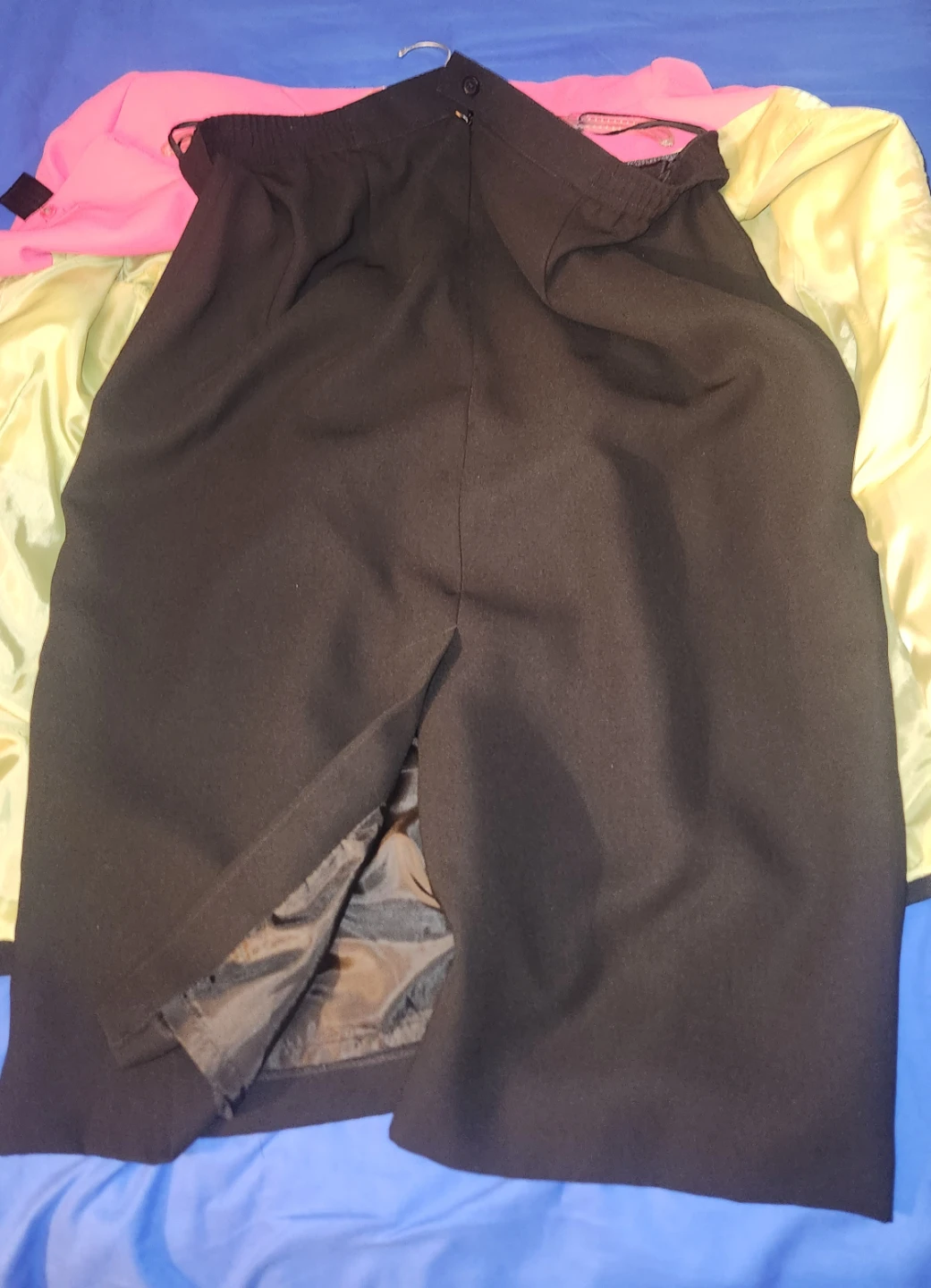 Style Midnight Velvet 2-Piece Color Block Skirt Suit Size 20W - photo 5
