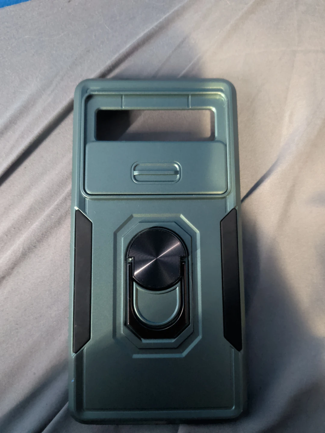 Teal Phone Case with Ring Holder