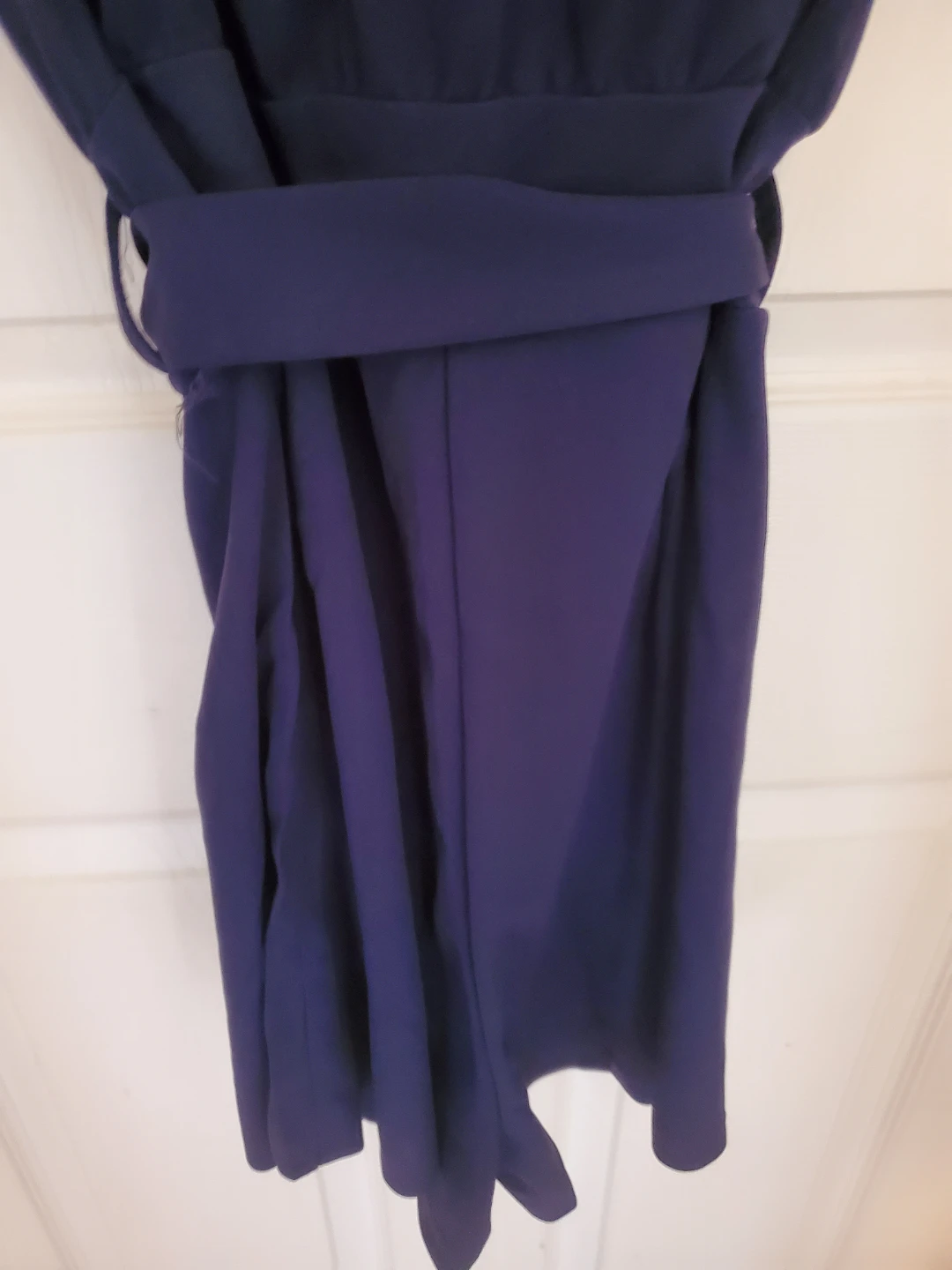 Navy Blue Short Sleeve Tie-Waist Romper...Vguc - photo 4