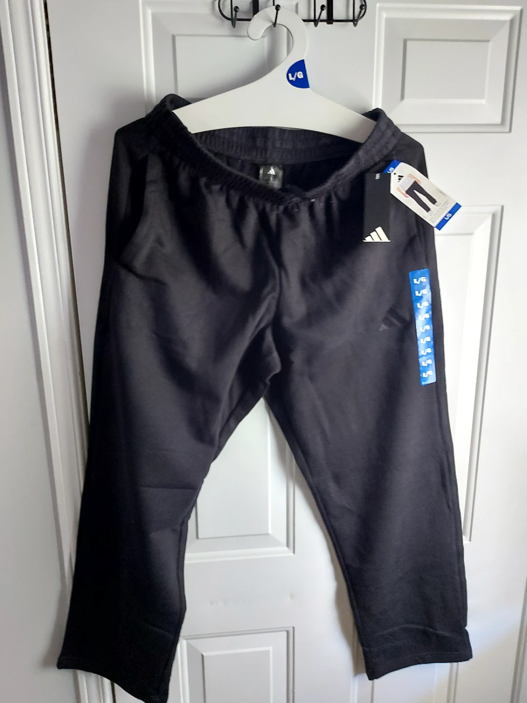 New Adidas Black Track Pants size L