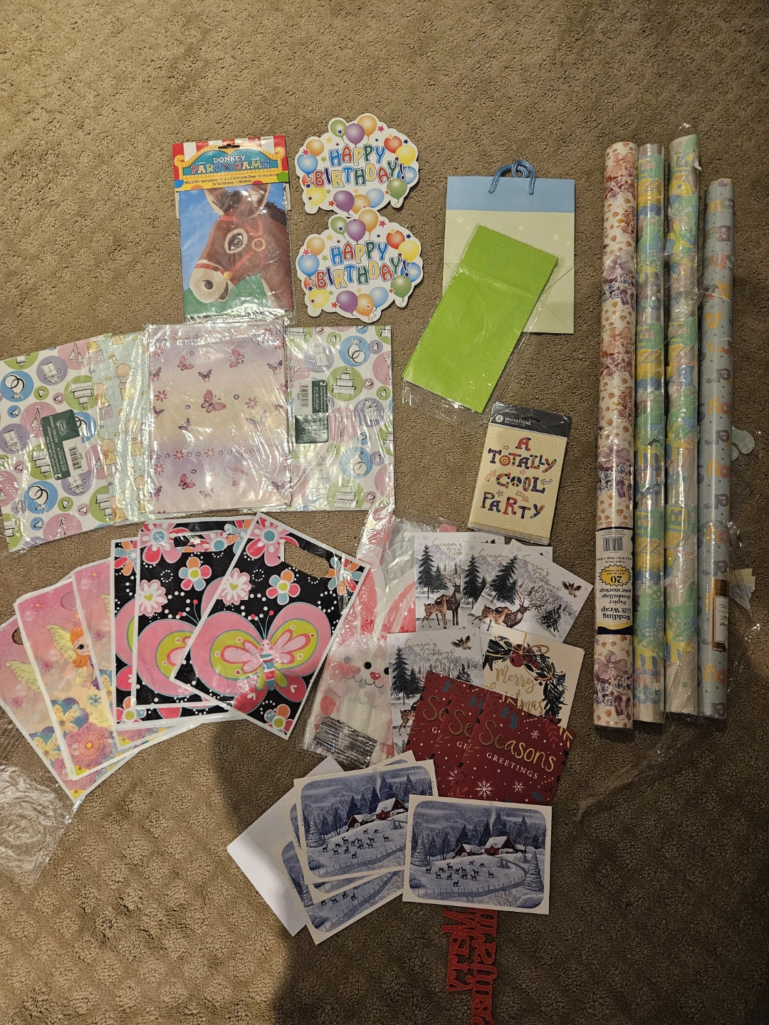 New Wrapping Papers, gift bags & cards