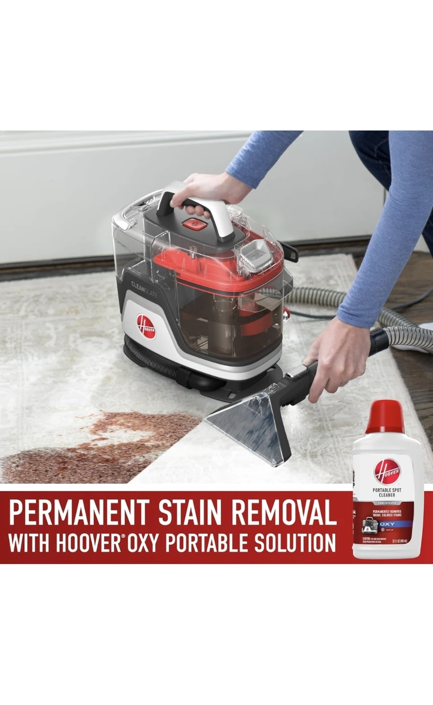 Used Hoover CleanSlate Portable Carpet and Upholstery Spot - photo 5